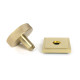 Satin Brass Brompton Centre Door Knob (Square)