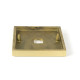 Satin Brass Brompton Centre Door Knob (Square)