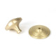 Satin Brass Art Deco Centre Door Knob