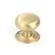 Satin Brass Mushroom Mortice/Rim Knob Set