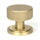 Satin Brass Brompton Mortice/Rim Knob Set (Art Deco)
