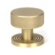 Satin Brass Brompton Mortice/Rim Knob Set (Beehive)