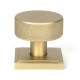 Satin Brass Brompton Mortice/Rim Knob Set (Square)