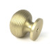 Satin Brass Beehive Cabinet Knob