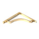 Polished Brass Abingdon Shelf Bracket