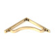 Aged Brass Abingdon Shelf Bracket