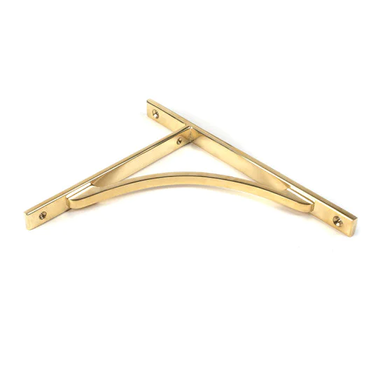 Polished Brass Apperley Shelf Bracket