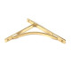 Polished Brass Apperley Shelf Bracket