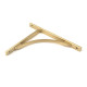 Satin Brass Apperley Shelf Bracket