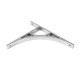 Satin Chrome Tyne Shelf Bracket (260mm x 200mm)