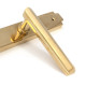 Polished Brass Art Deco Slimline Lever Espag. Lock Set