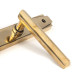 Aged Brass Art Deco Slimline Lever Espag. Lock Set