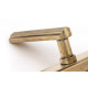 Aged Brass Art Deco Slimline Lever Espag. Lock Set