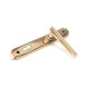 Polished Bronze Art Deco Slimline Lever Espag. Lock Set