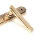 Polished Bronze Art Deco Slimline Lever Espag. Lock Set