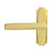 Polished Brass Art Deco Lever on Rose Set