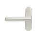 Polished Nickel Art Deco Lever on Rose Set