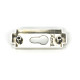 Polished Chrome Art Deco Euro Escutcheon (Set)