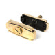 Aged Brass Art Deco Thumbturn