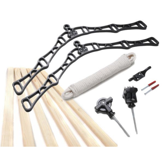 Six Lath Victorian Kitchen Maid® Pulley Clothes Airer