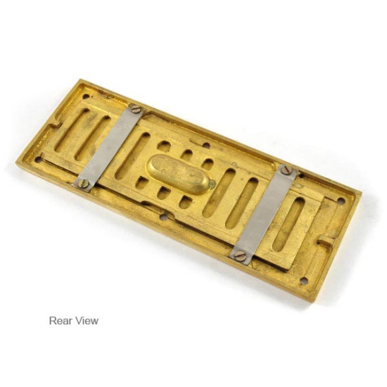 Brass Rectangle Air Vent Hit and Miss