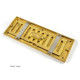 Brass Rectangle Air Vent Hit and Miss