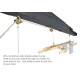 Brass Victorian Kitchen Maid® Pulley Clothes Airer
