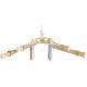 Brass Six Lath Victorian Kitchen Maid® Pulley Clothes Airer