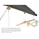 Brass Six Lath Victorian Kitchen Maid® Pulley Clothes Airer