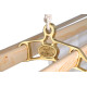 Brass Six Lath Victorian Kitchen Maid® Pulley Clothes Airer