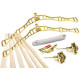 Brass Six Lath Victorian Kitchen Maid® Pulley Clothes Airer