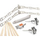 Chrome Six Lath Victorian Kitchen Maid® Pulley Clothes Airer