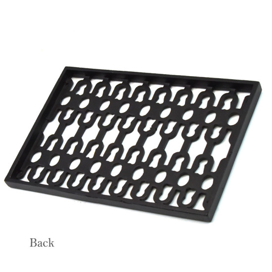 Cast Iron Double Air Vent - Black Finish