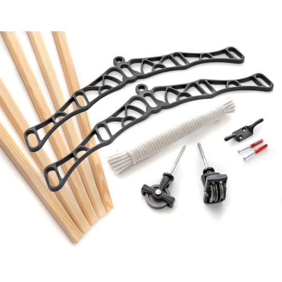 5 Lath Victorian Kitchen Maid® Pulley Clothes Airer