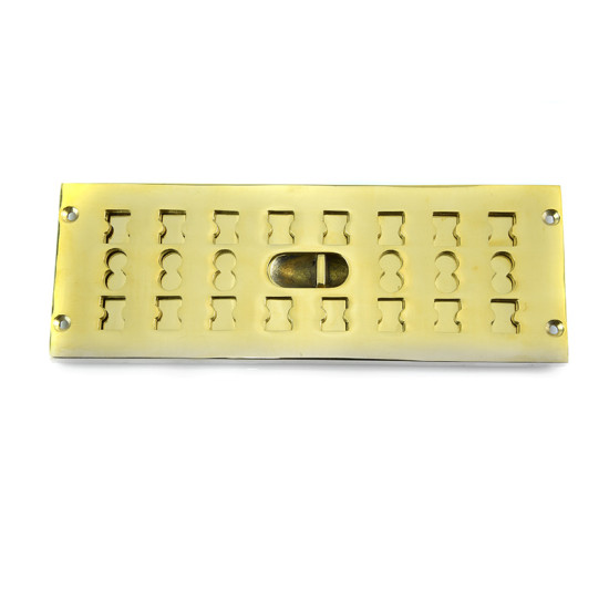 Brass Hit and Miss Narrow Air Vent