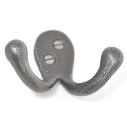 Porthos Double Loop Coat Hook - Lacquer Finish