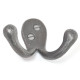 Porthos Double Loop Coat Hook - Lacquer Finish
