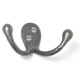 Double Loop Coat Hook - Lacquer Finish