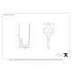 Blacksmith Pewter Patina Fleur De Lys Hat and Coat Hook
