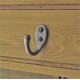 Kirkpatick 1173 Single Loop Coat Hook - Pewter Finish