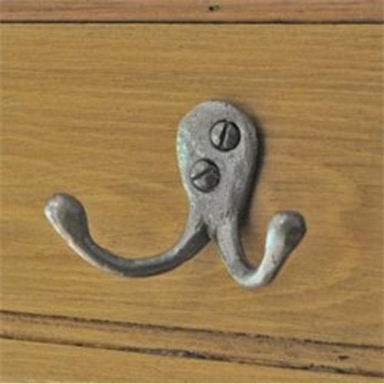 Kirkpatrick  1174 Double Loop Coat Hook - Pewter Finish