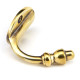 Single Acorn Hook - Aged Brass Finish
