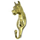 Solid Brass Horse Head Hook