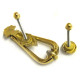 Brass Tiny Teardrop Door Knocker