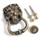 Majestic Brass Lions Head Door Knocker