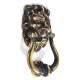 Majestic Brass Lions Head Door Knocker
