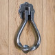 Blacksmith Pewter Patina Pear Door Knocker