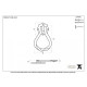 Blacksmith Pewter Patina Pear Door Knocker