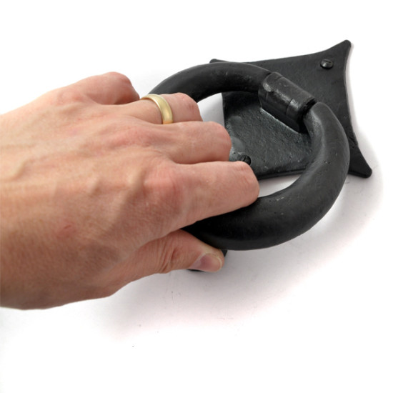 Kirkpatrick 6058 Ring Door Knocker - Forged Matt Finish