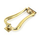 Period Slimline Art Deco Door Knocker - Aged Brass